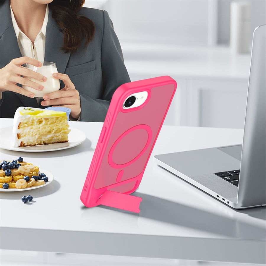 EDGE Mag Pro Case with Kickstand for Apple iPhone 17e / 16e - Hot Pink - EDMGPRIPH16E-HP-9.jpg