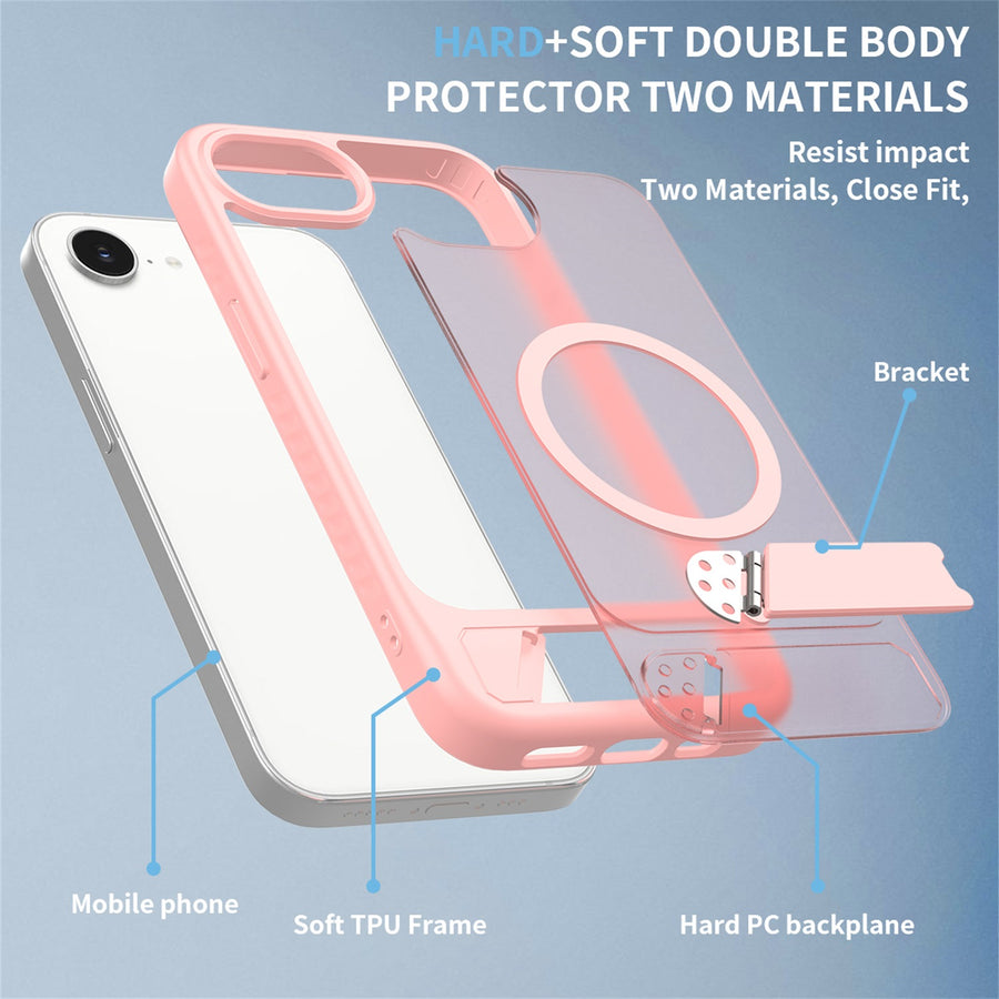 EDGE Mag Pro Case with Kickstand for Apple iPhone 17e / 16e - Light Pink - EDMGPRIPH16E-LP-7.jpg