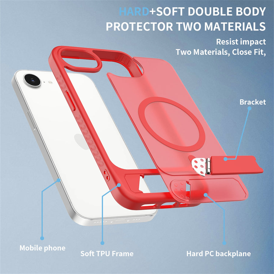 EDGE Mag Pro Case with Kickstand for Apple iPhone 17e / 16e - Red - EDMGPRIPH16E-RD-6.jpg