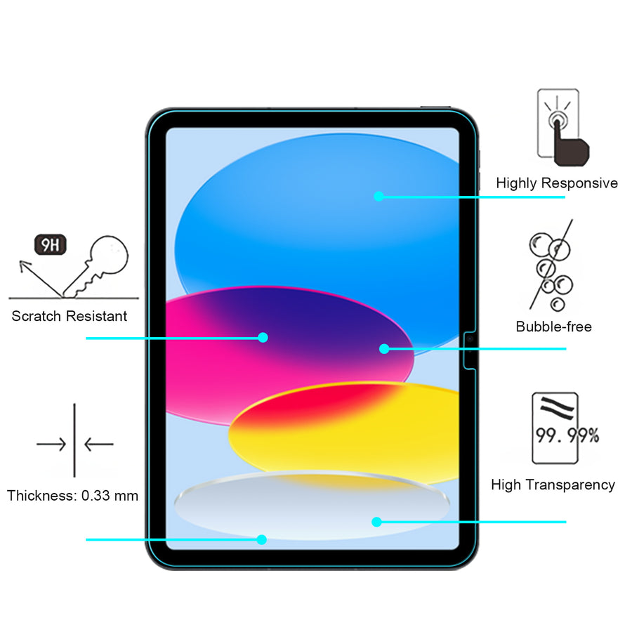 echelon Tempered Glass Screen Protector (2.5D) for iPad 10.9 (2022) / iPad 11 (2025) - Clear - EIP1092SC81-4.jpg