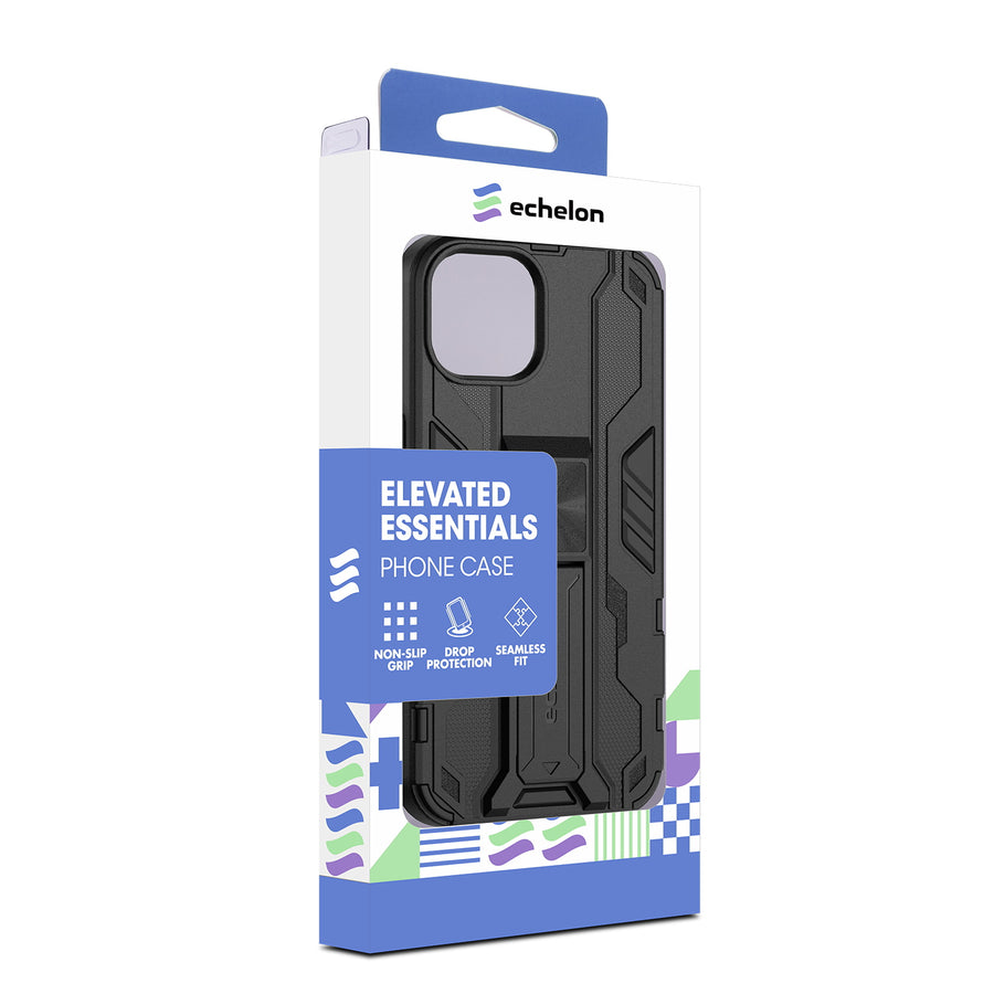 echelon Reflex Series Case w Kickstand for Apple iPhone 17e / 16e / 14 / 13 - Black - EIP13CSRSKS001-10.jpg