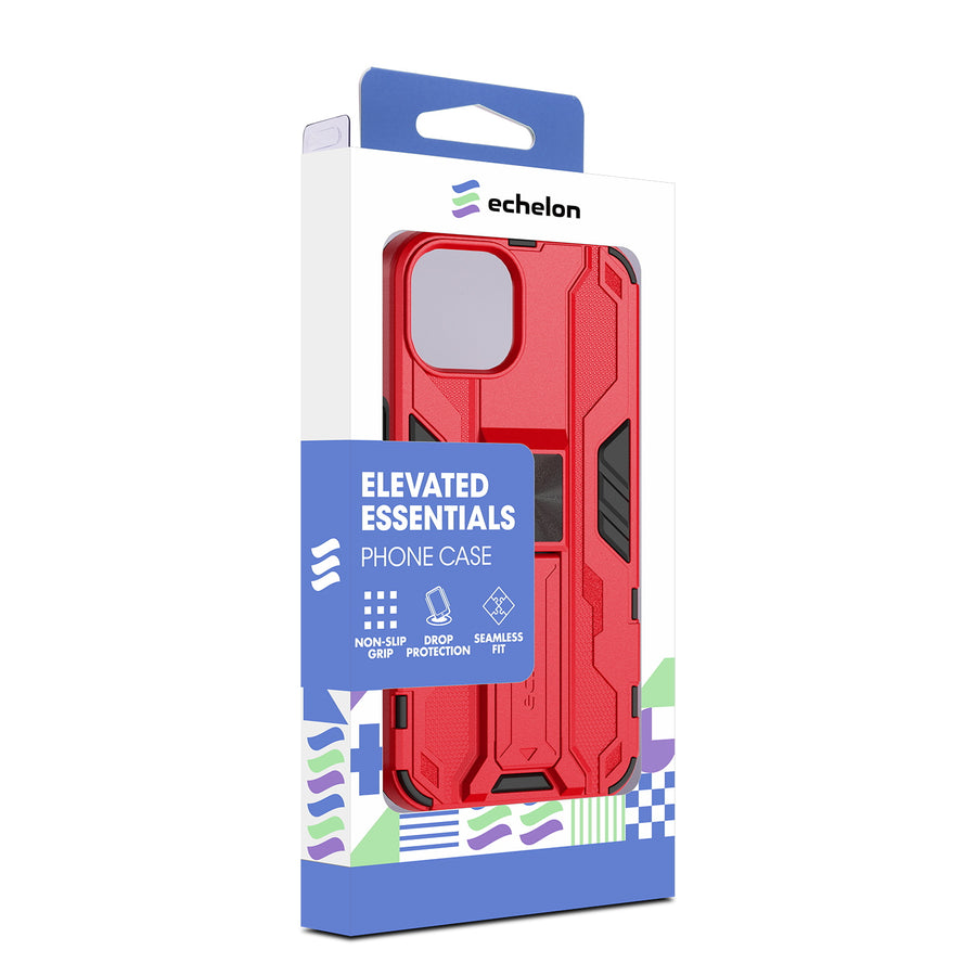echelon Reflex Series Case w Kickstand for Apple iPhone 17e / 16e / 14 / 13 - Red - EIP13CSRSKS002-10.jpg