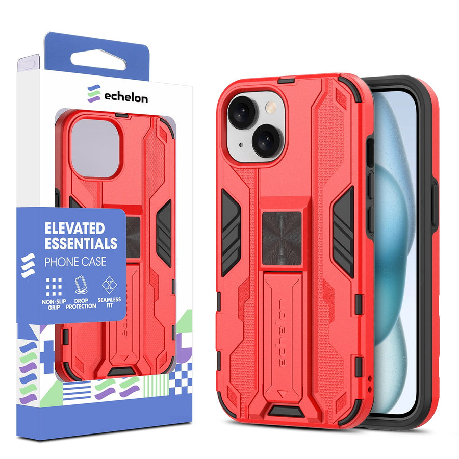 echelon Reflex Series Case w Kickstand for Apple iPhone 15 - Red