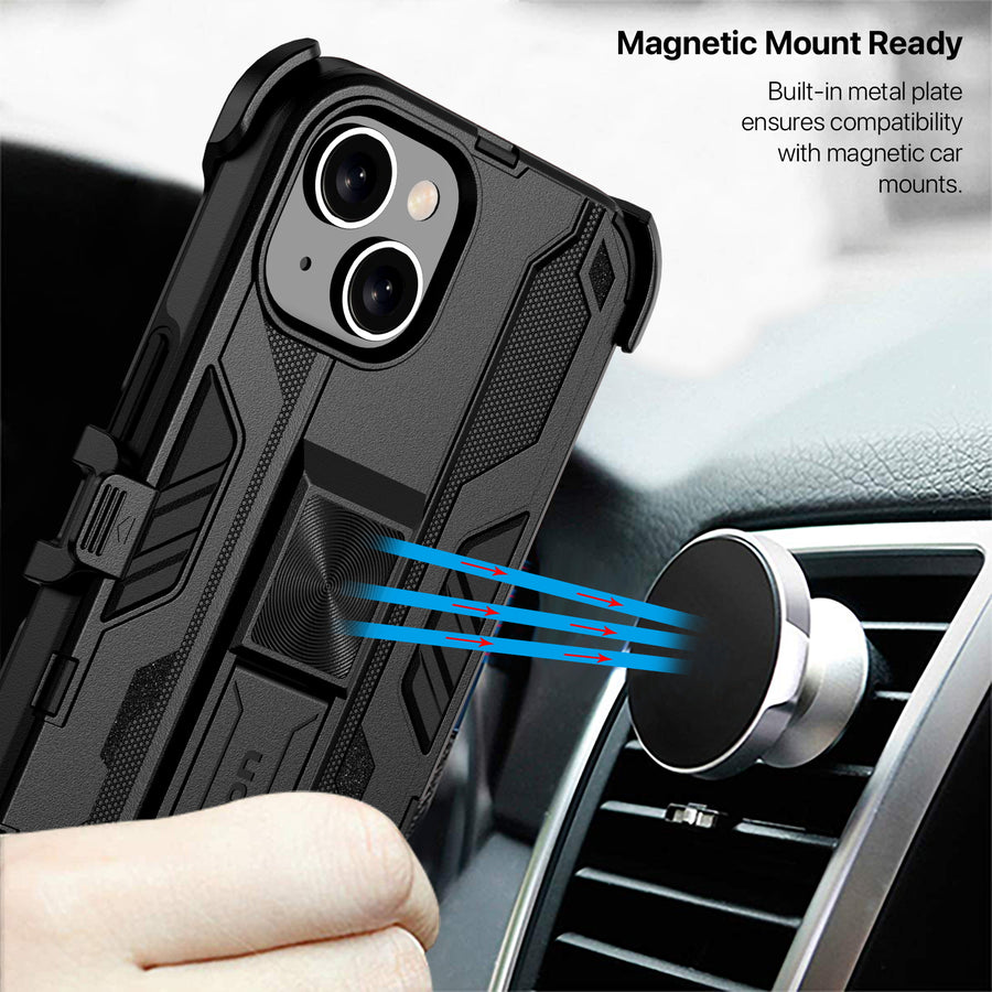 echelon Reflex Series Case with Holster for Apple iPhone 15 - Black - EIP15CSRSKS301-7.jpg