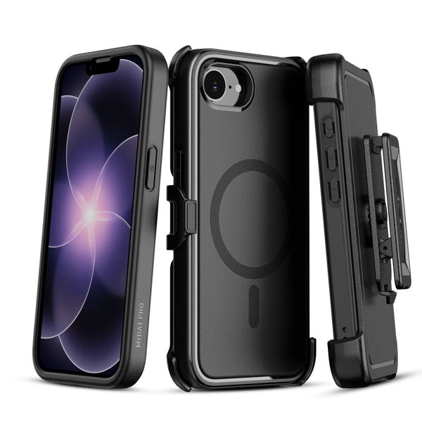 echelon Fuse Series MagSafe Case with Holster for Apple iPhone 17e / 16e - Black - EIP17ECSD5MS301-1.jpg