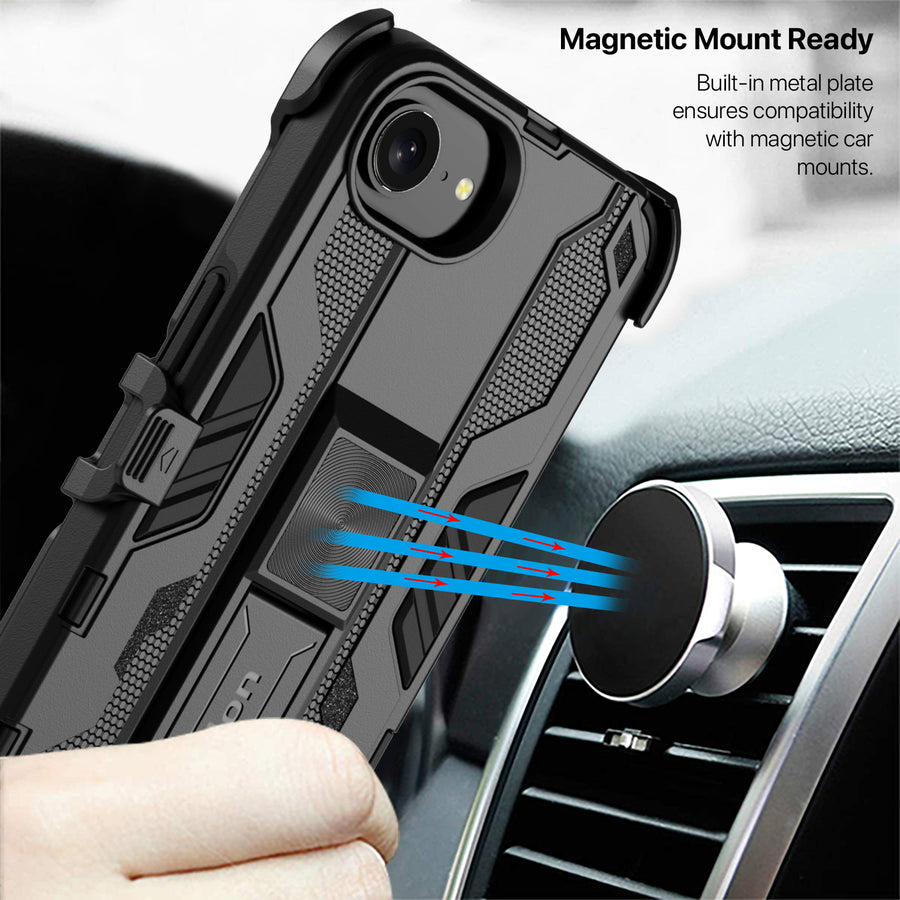 echelon Reflex Series Case with Holster for Apple iPhone 17e / 16e - Black - EIP17ECSRSKS301-9.jpg