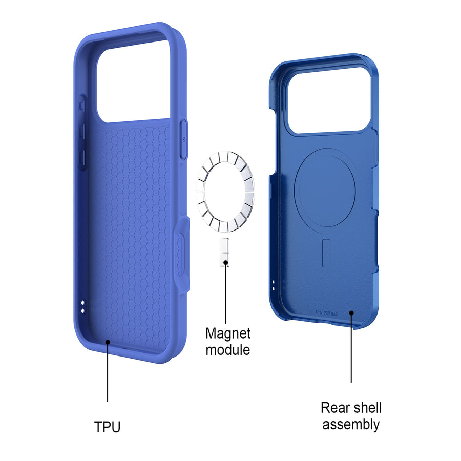 echelon Fuse Series w/ MagSafe Case for Apple iPhone 18 Pro Max / 17 Pro Max - Blue - EIP18PMCSD5MS104-6.JPG