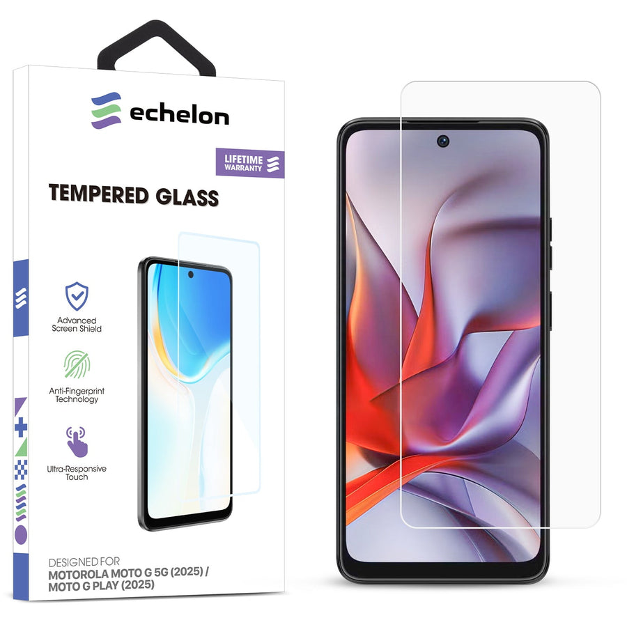 echelon Tempered Glass Screen Protector (2.5D) for Motorola Moto G 5G (2025) / Moto G Play (2025) - Clear