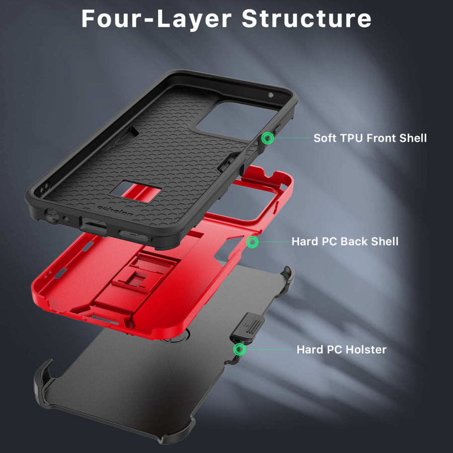 echelon Reflex Series Case with Holster for Motorola Moto G 5G (2026)/Moto G Play (2026) / Moto G 5G (2025) - Red - EMG5G26CSRSKS302-3.jpg