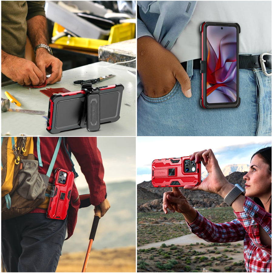 echelon Reflex Series Case with Holster for Motorola Moto G 5G (2026)/Moto G Play (2026) / Moto G 5G (2025) - Red - EMG5G26CSRSKS302-6.jpg