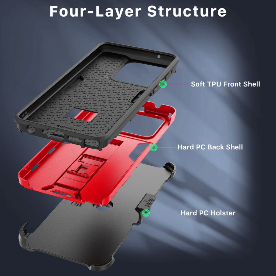 echelon Reflex Series Case with Holster for Motorola Moto G Stylus 5G (2025) - Red - EMGS5G25CSRSKS302-3.jpg