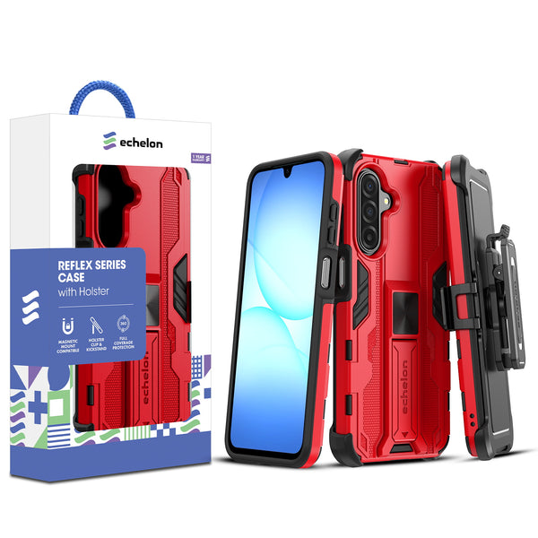 echelon Reflex Series Case with Holster for Samsung Galaxy A17 5G / Galaxy A16 5G - Red - ESA175GCSRSKS302-1.jpg