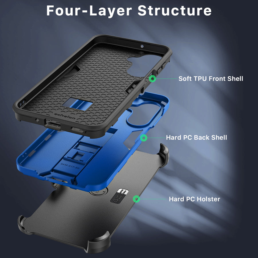 echelon Reflex Series Case with Holster for Samsung Galaxy A17 5G / Galaxy A16 5G - Reflex Blue - ESA175GCSRSKS303-3.jpg