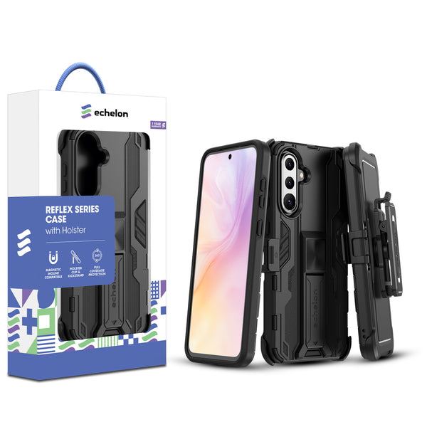 echelon Reflex Series Case with Holster for Samsung Galaxy A37 5G / Galaxy A36 5G - Black - ESA375GCSRSKS301-1.jpg