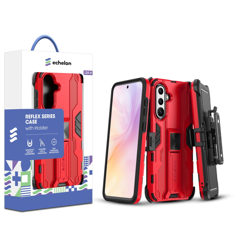 echelon Reflex Series Case with Holster for Samsung Galaxy A37 5G / Galaxy A36 5G - Red