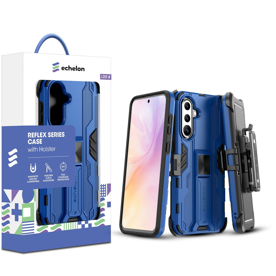 echelon Reflex Series Case with Holster for Samsung Galaxy A37 5G / Galaxy A36 5G - Reflex Blue