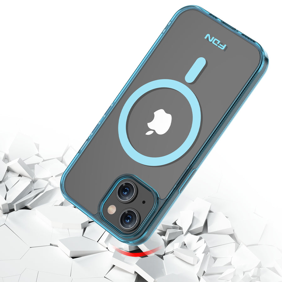 FDN Clear Series MagSafe Case for Apple iPhone 15 - Blue - FIP15CSFSST223-6.jpg