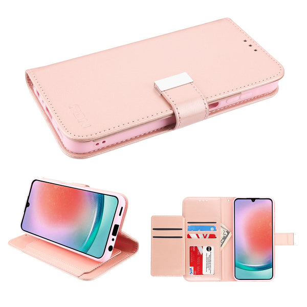 FDN Wallet Folio Case for Samsung Galaxy A15 5G - Rose Gold - FSA155GPCMJG035-2.jpg