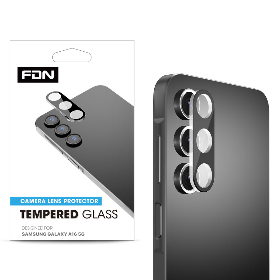 FDN Tempered Glass Lens Protector for Samsung Galaxy A16 5G - Black - FSA165GSCLE80-1.jpg