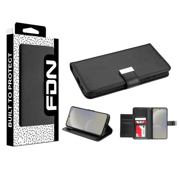 FDN Wallet Folio Case for Samsung Galaxy S25 Plus - Black / Black - FSS25PPCMJG031-1.jpg