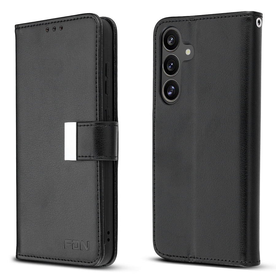 FDN Wallet Folio Case for Samsung Galaxy S25 Plus - Black / Black - FSS25PPCMJG031-6.jpg