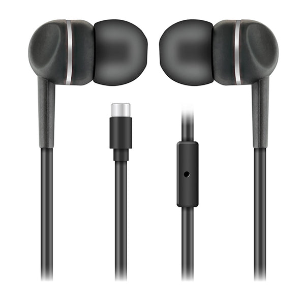 Sentry USB-C Earbuds w/ Microphone - Black - HPX-IC116-1.jpg