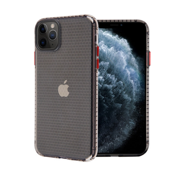 MyBat Hexagon Sturdy Candy Skin Cover for Apple iPhone 11 Pro - Transparent Smoke - IP11PCASKCA292-2.jpg