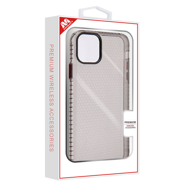 MyBat Hexagon Sturdy Candy Skin Cover for Apple iPhone 11 Pro - Transparent Smoke - IP11PCASKCA292-8.jpg