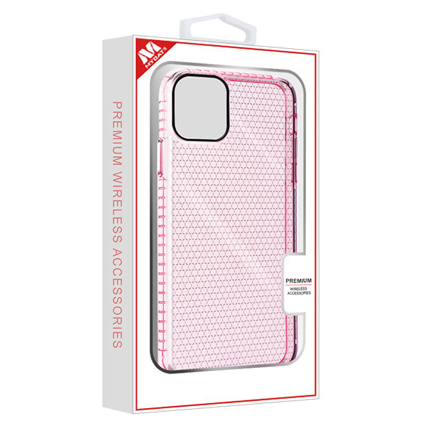 MyBat Hexagon Sturdy Candy Skin Cover for Apple iPhone 11 Pro - Transparent Pink - IP11PCASKCA293-8.jpg
