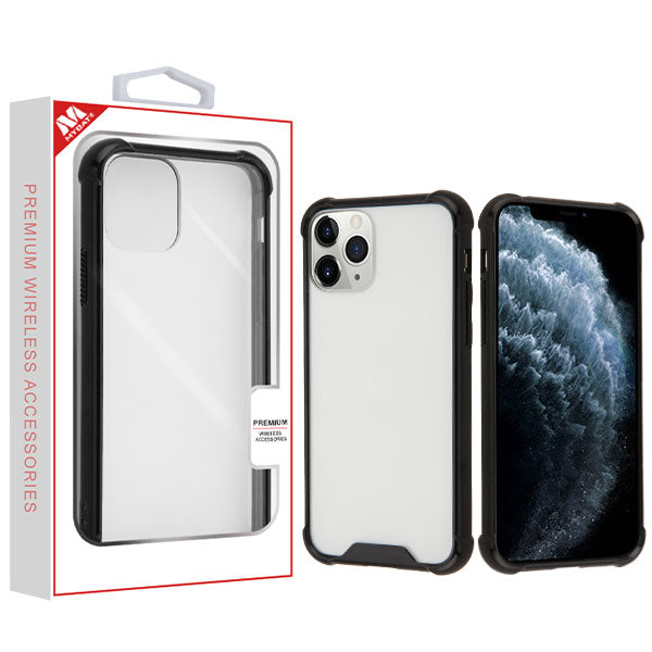 MyBat Sturdy Gummy Cover for Apple iPhone 11 Pro - Highly Transparent Clear / Natural Black - IP11PCASKGM0142-1.jpg