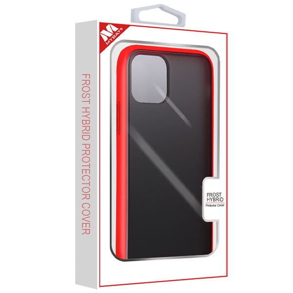 MyBat Frost Hybrid Protector Cover for Apple iPhone 11 Pro - Semi Transparent Smoke Frosted / Rubberized Red - IP11PHPCFSSO252-2.jpg