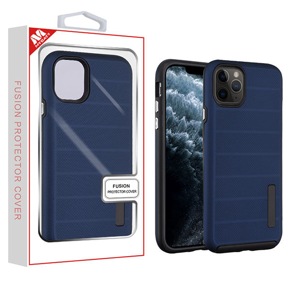 MyBat Fusion Protector Cover for Apple iPhone 11 Pro - Ink Blue Dots Textured / Black - IP11PHPCFSSO648-1.jpg