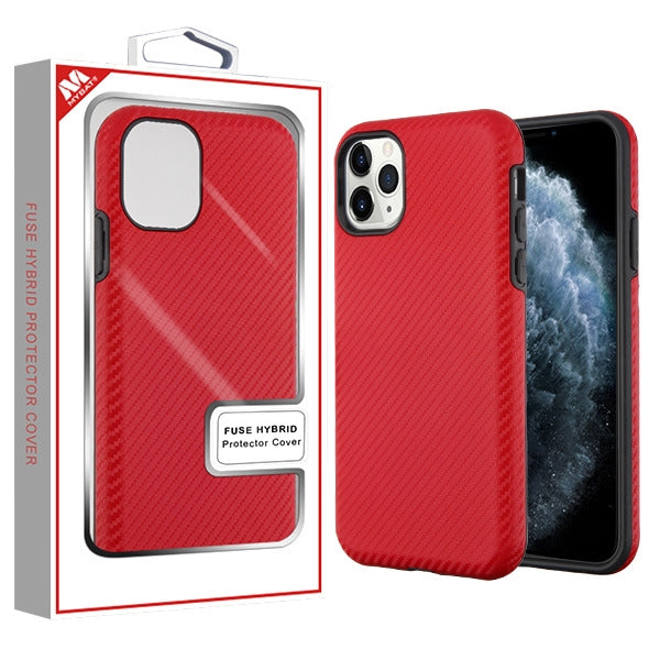 MyBat Fuse Series Case for Apple iPhone 11 Pro - Red Carbon Fiber - IP11PHPCFSSO666-1.jpg