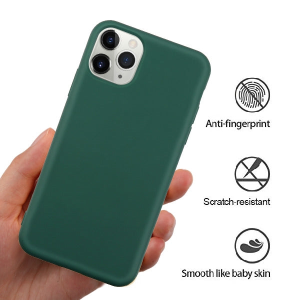 MyBat Liquid Silicone Protector Cover for Apple iPhone 11 Pro - Midnight Green - IP11PHPCLS007-5.jpg