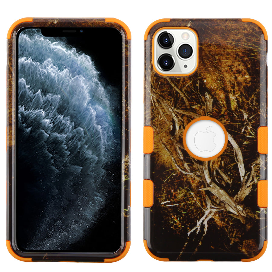 MyBat TUFF Series Case for Apple iPhone 11 Pro - Yellow / Black Vine / Orange - IP11PHPCTUFFIM1011-2.jpg