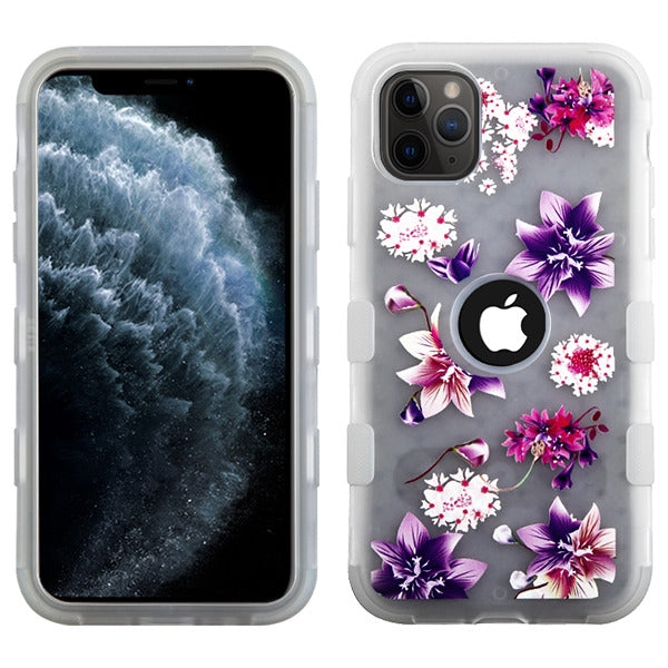 MyBat TUFF Series Case for Apple iPhone 11 Pro - Semi Transparent White Frosted Purple Stargazers / Transparent White - IP11PHPCTUFFSMIM002-2.jpg
