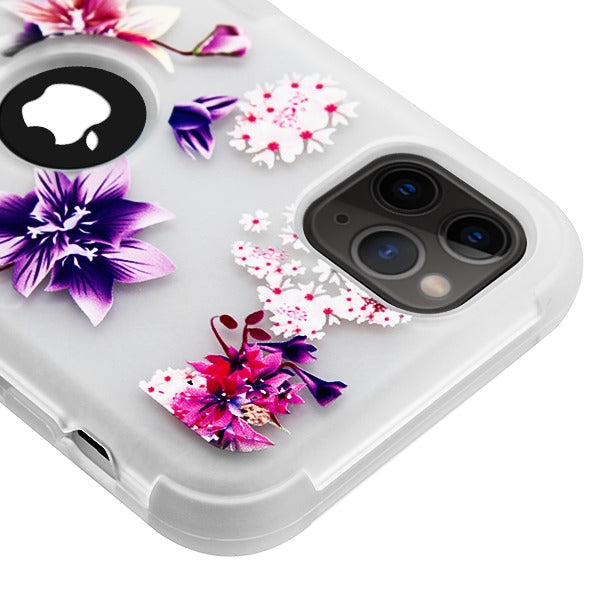 MyBat TUFF Series Case for Apple iPhone 11 Pro - Semi Transparent White Frosted Purple Stargazers / Transparent White - IP11PHPCTUFFSMIM002-4.jpg