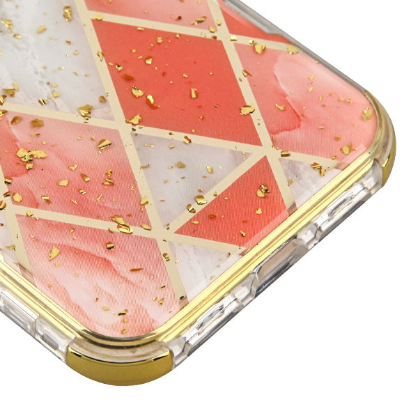 MyBat TUFF Kleer Hybrid Case for Apple iPhone 11 - Electroplated Pink Marble / Electroplating Gold - IP11RHPCTUFFKIM053-4.JPG