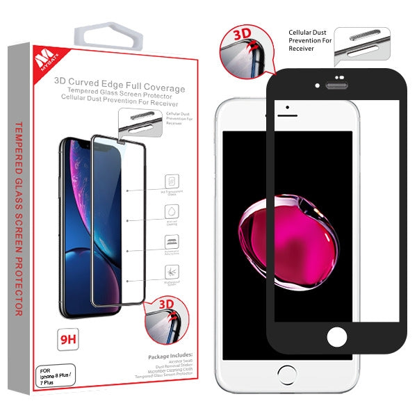MyBat 3D Curved Edge Full Coverage Tempered Glass Screen Protector (Cellular Dust Prevention For Receiver) for Apple iPhone 8 Plus/7 Plus - Black - IP7PLUSLCDSCPRF131-1.jpg