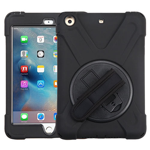 MyBat Rotatable Stand Protector Cover (with Wristband) for Apple iPad mini (A1432,A1454,A1455)/iPad mini 3 (A1599,A1600) / iPad mini with Retina display (A1489,A1490,A1491) - Black / Black - IPADMINIHPCRS001NP-1.jpg