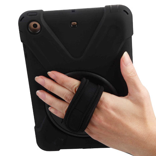 MyBat Rotatable Stand Protector Cover (with Wristband) for Apple iPad mini (A1432,A1454,A1455)/iPad mini 3 (A1599,A1600) / iPad mini with Retina display (A1489,A1490,A1491) - Black / Black - IPADMINIHPCRS001NP-5.jpg