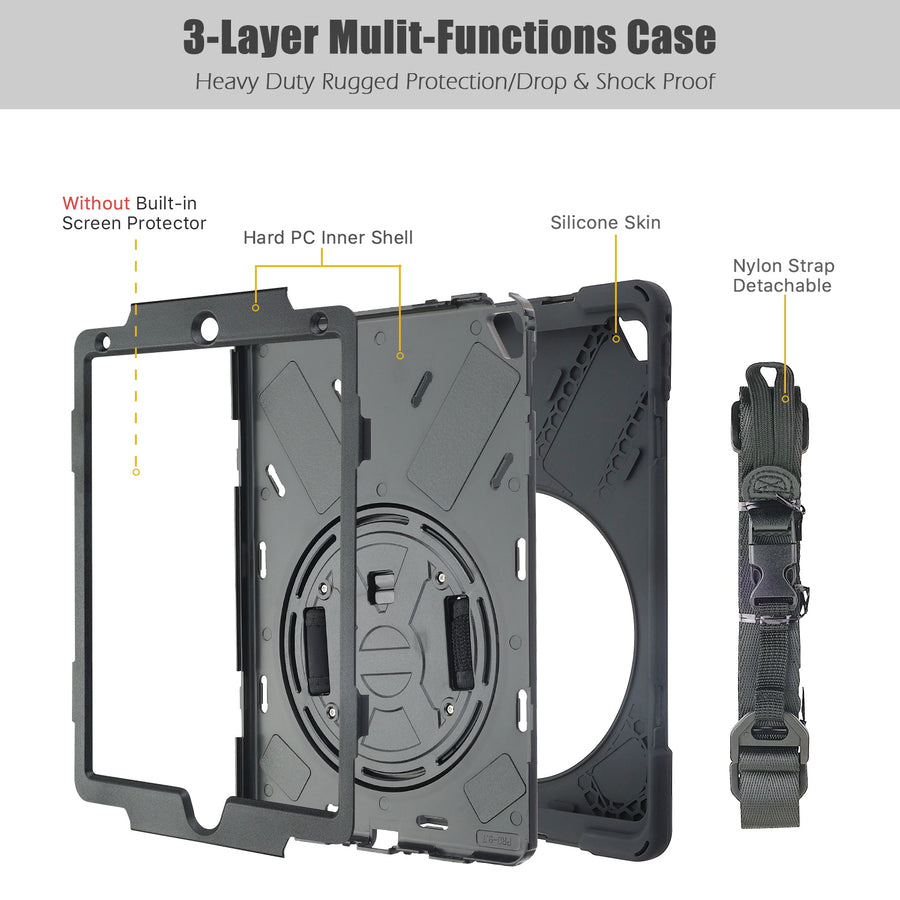 MyBat TurnTablet Xtra Grip Series - iPad Pro 9.7 (A1673,A1674,A1675) - Black / Black - IPADPRO97HPCRS001NP-2.jpg
