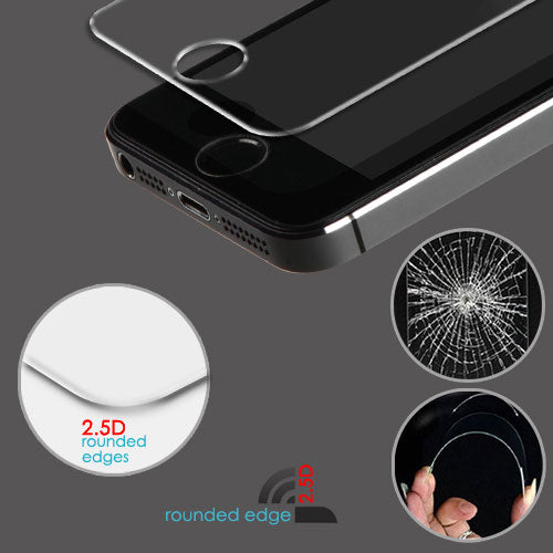 MyBat Tempered Glass Screen Protector (2.5D) for Apple iPhone 5s/5/iPhone SE / 5c - Clear - IPHONE5LCDSCPR90-3.jpg
