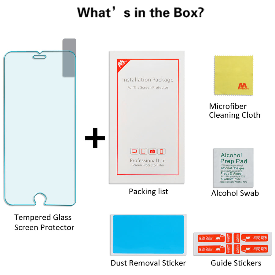 MyBat Tempered Glass Screen Protector (2.5D) for Apple iPhone 6s/6 / 8/7 - Clear - IPHONE6LCDSCPR81-4.jpg