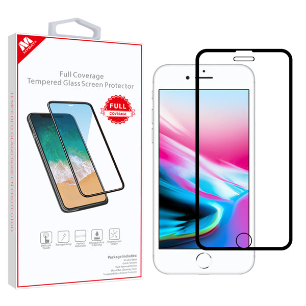 MyBat Full Coverage Tempered Glass Screen Protector for Apple iPhone 8/7/iPhone SE (2022) / SE (2020) - Black - IPHONE8LCDSCPR85A-1.jpg