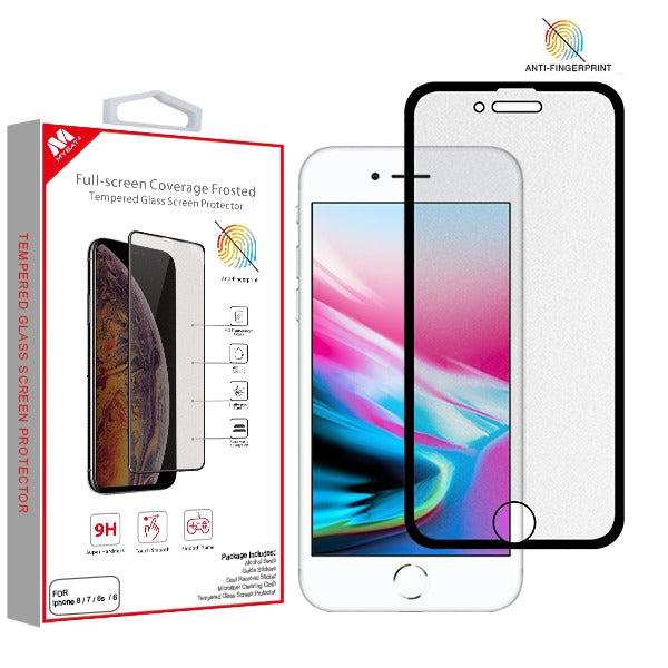 MyBat Full-screen Coverage Frosted Tempered Glass Screen Protector for Apple iPhone 8/7/iPhone SE (2022) / SE (2020) - Black - IPHONE8LCDSCPRF121-1.jpg