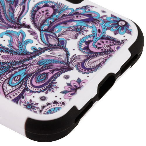 MyBat TUFF Series Case for Apple iPhone XS/X - Purple European Flowers / Black - IPHONEXHPCTUFFIM237WP-5.jpg