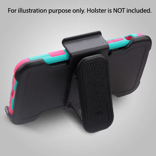 MyBat TUFF Series Case for Apple iPhone XS/X - Rubberized Teal Green / Electric Pink - IPHONEXHPCTUFFSO048WP-5.jpg