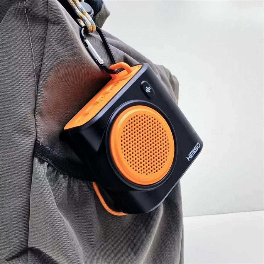 Portable Bluetooth Speaker with LED Light, Compact Music Box, Loud Sound & USB-C Charging Port KM312 - Black