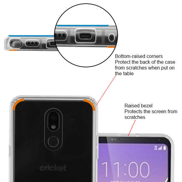 MyBat Sturdy Gummy Cover for Lg Stylo 5 - Highly Transparent Clear / Transparent Clear - LGSTL5CASKGM0141-6.jpg